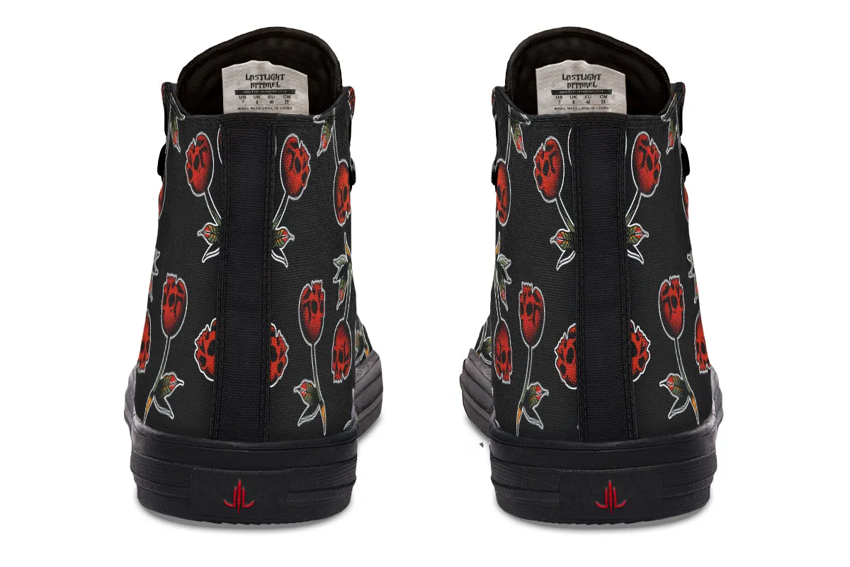 Skull Cherries High Tops