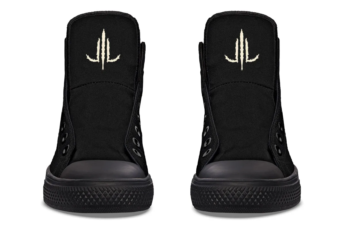 Skull Flowers High Tops
