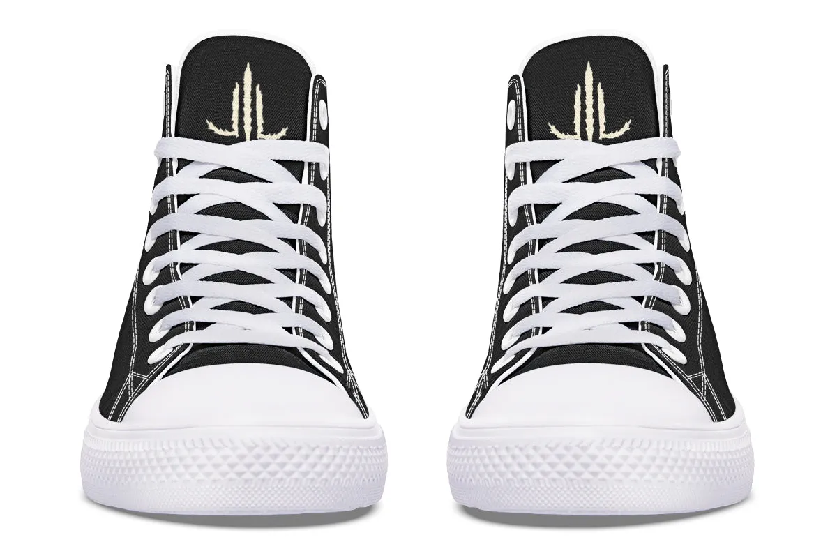 Skull Flowers High Tops
