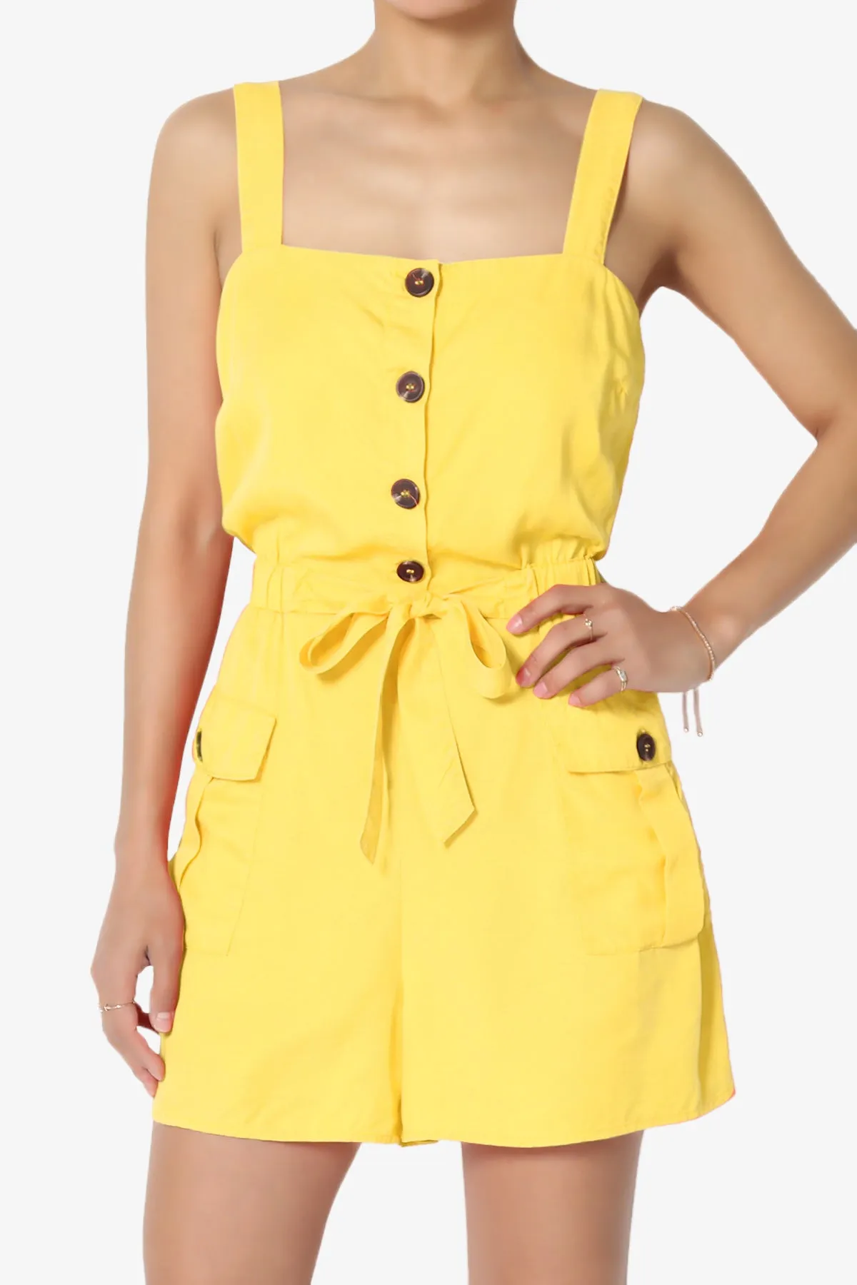 Skyler Utility Cargo Pocket Romper