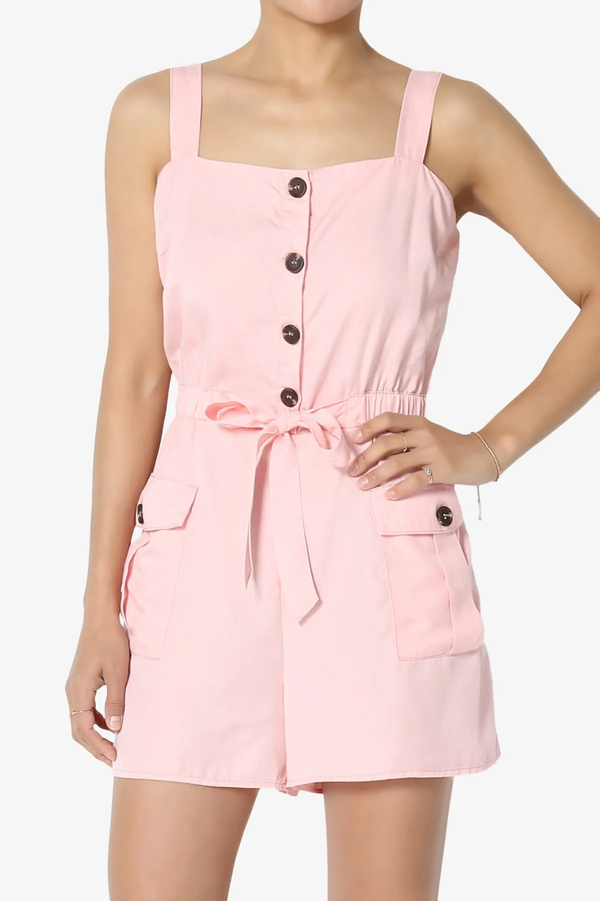 Skyler Utility Cargo Pocket Romper