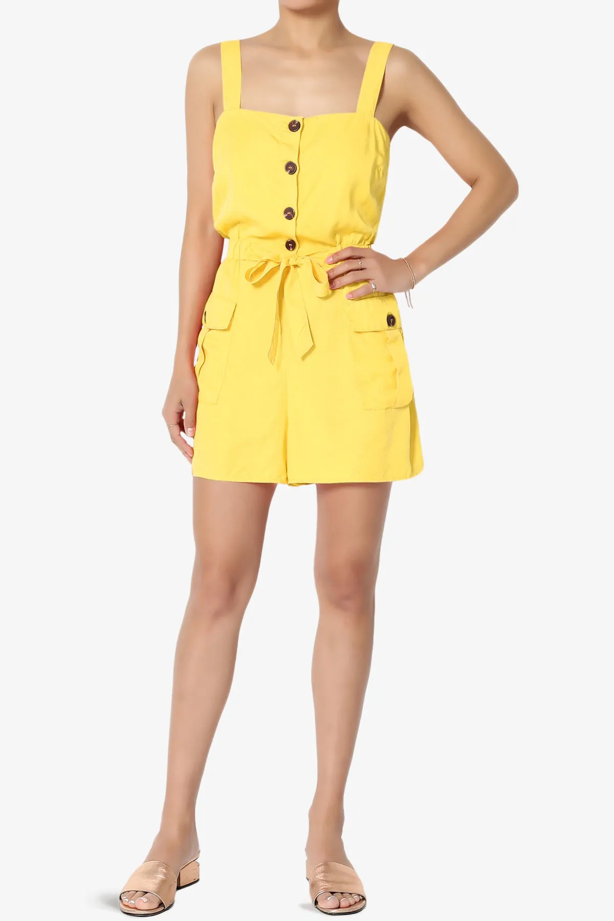 Skyler Utility Cargo Pocket Romper