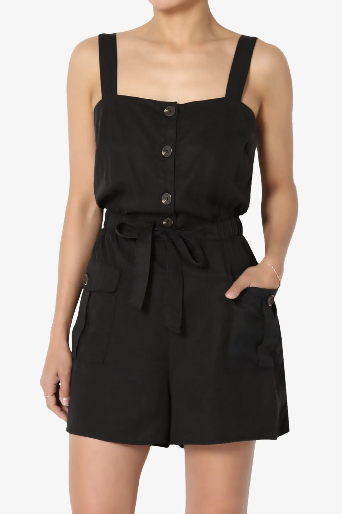 Skyler Utility Cargo Pocket Romper