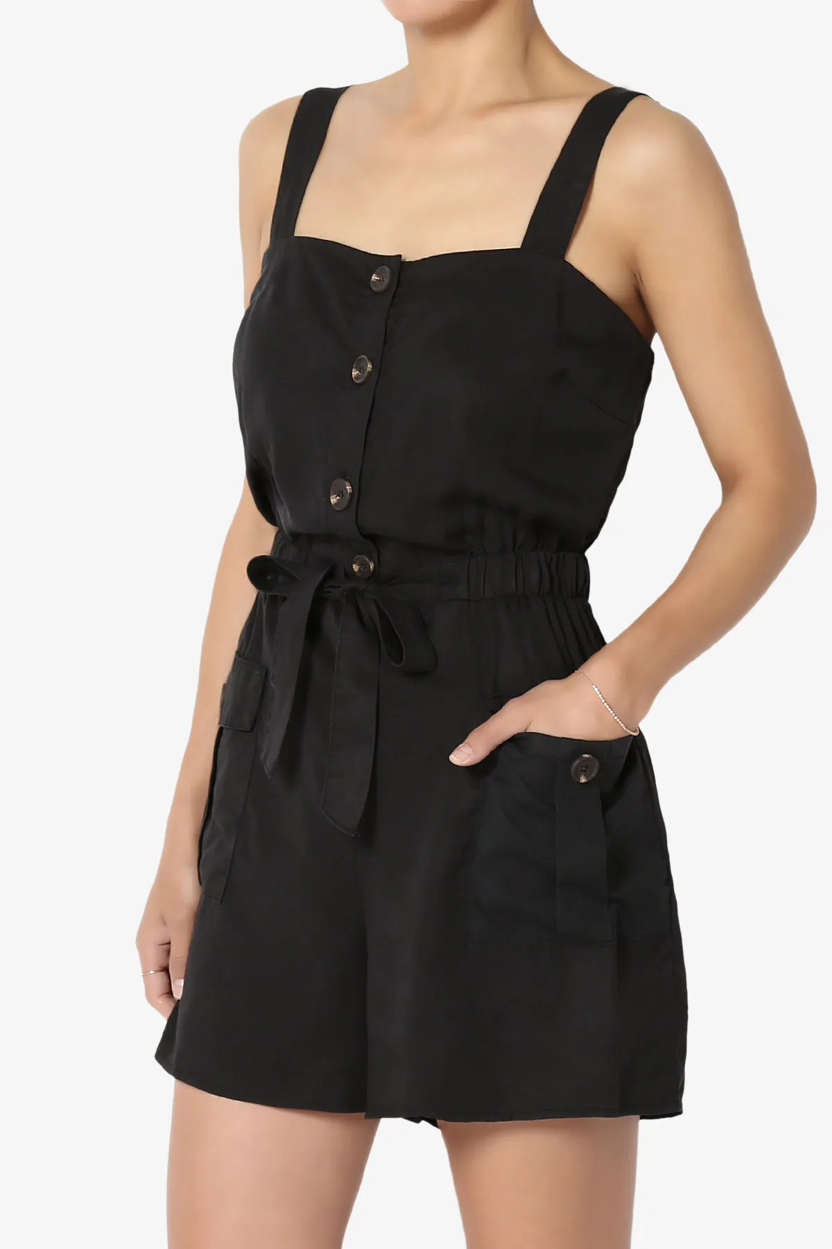 Skyler Utility Cargo Pocket Romper