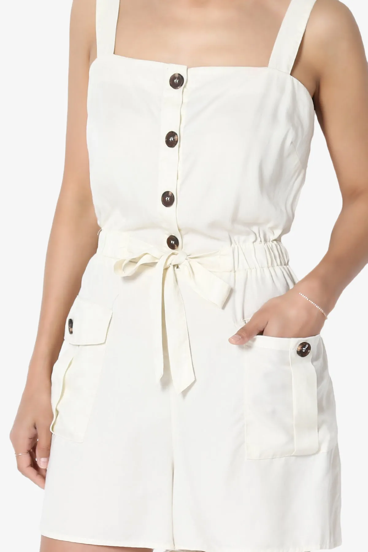 Skyler Utility Cargo Pocket Romper