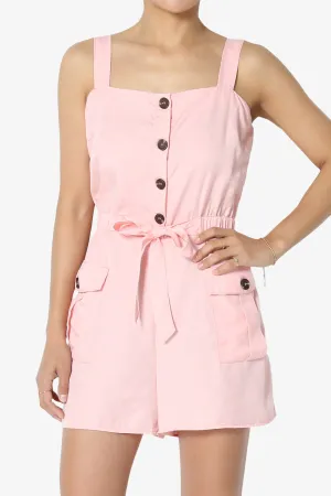 Skyler Utility Cargo Pocket Romper