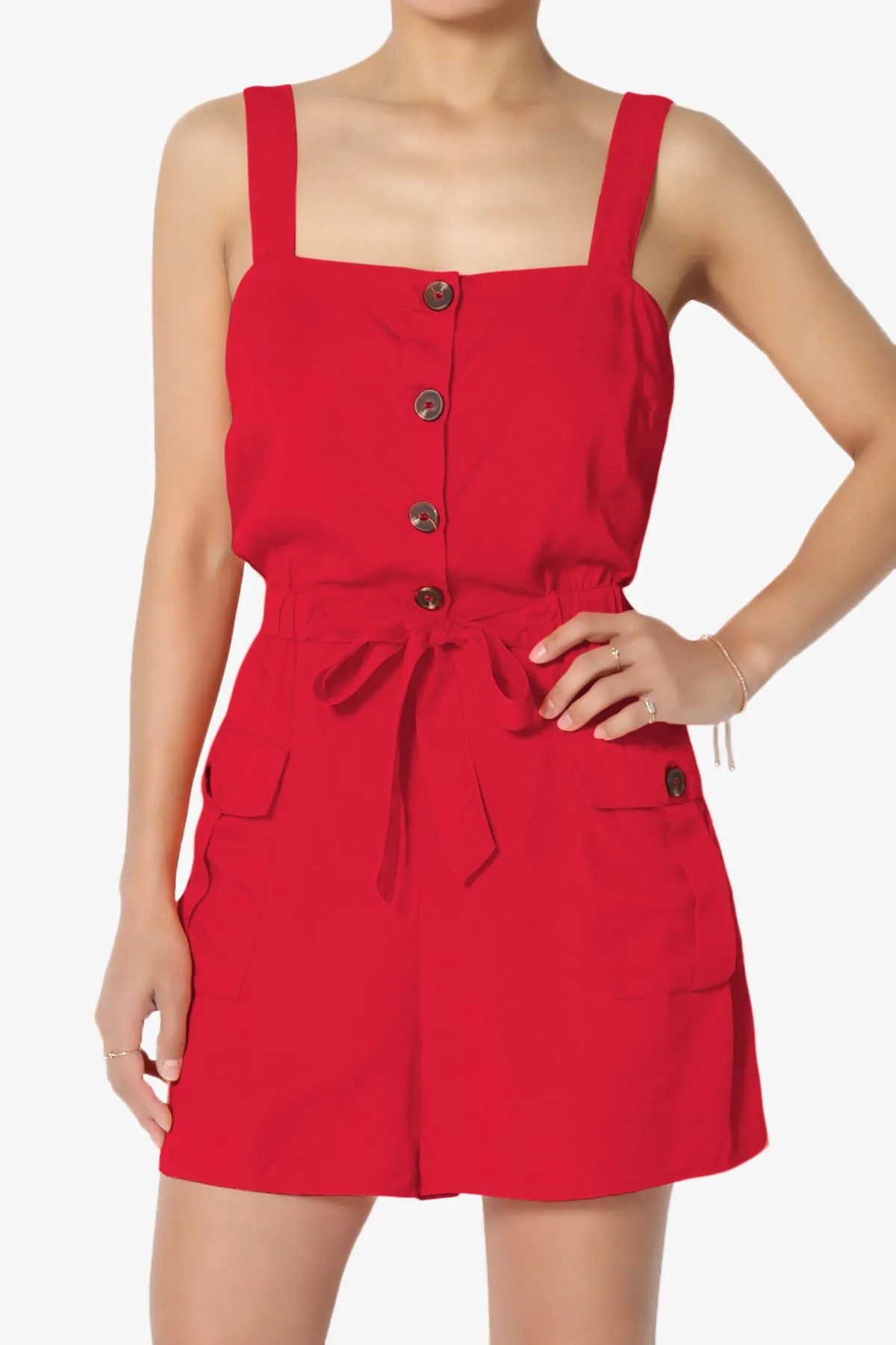 Skyler Utility Cargo Pocket Romper