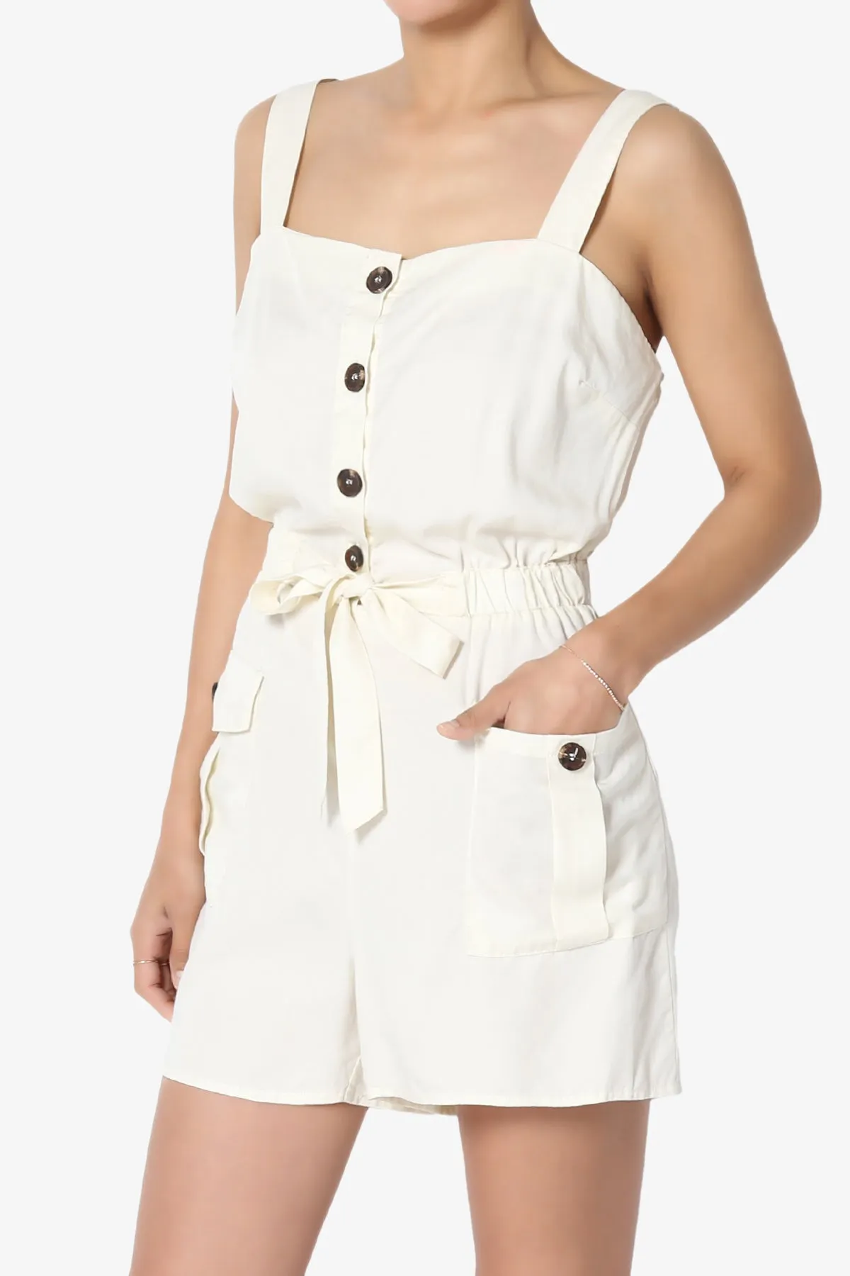 Skyler Utility Cargo Pocket Romper