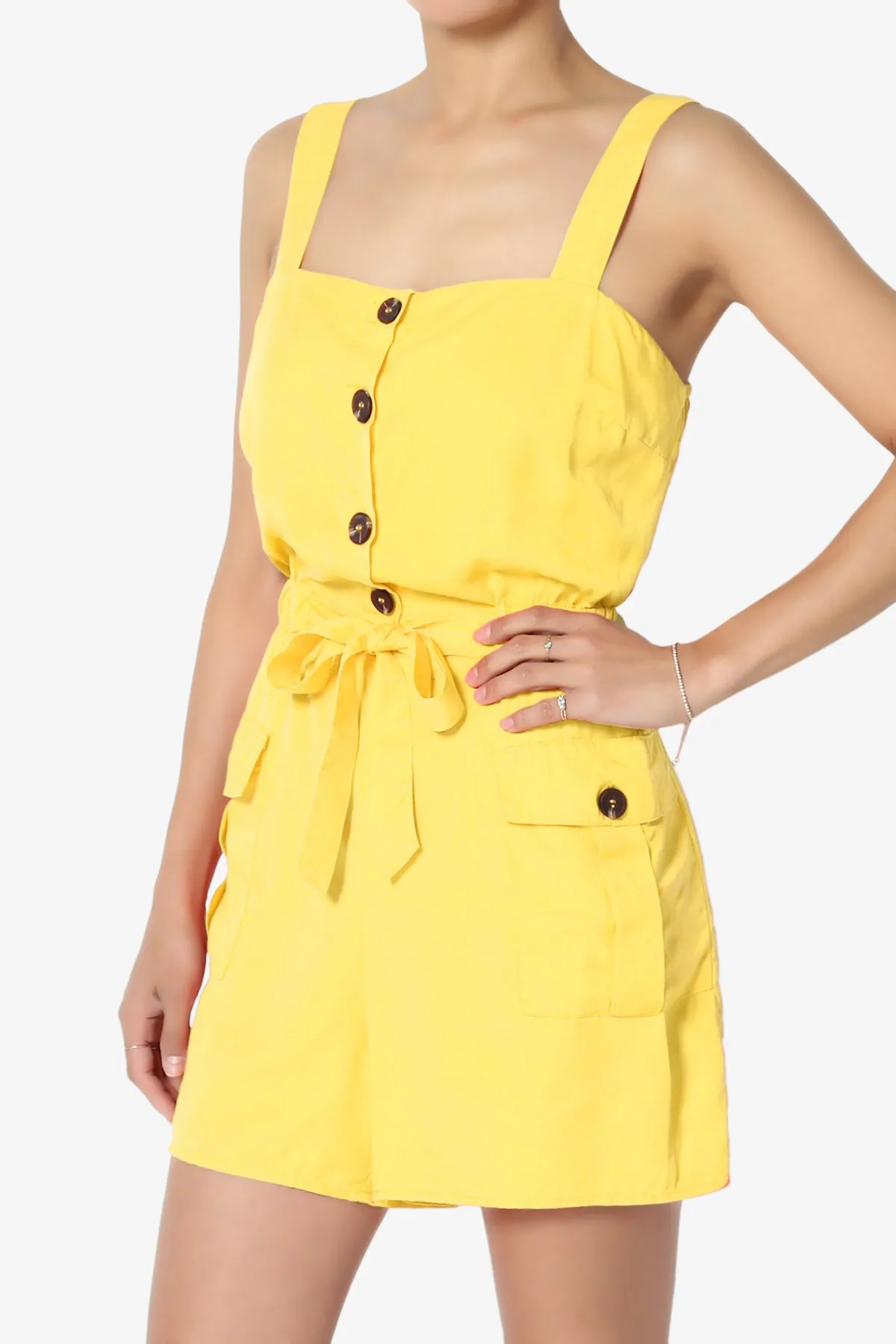 Skyler Utility Cargo Pocket Romper