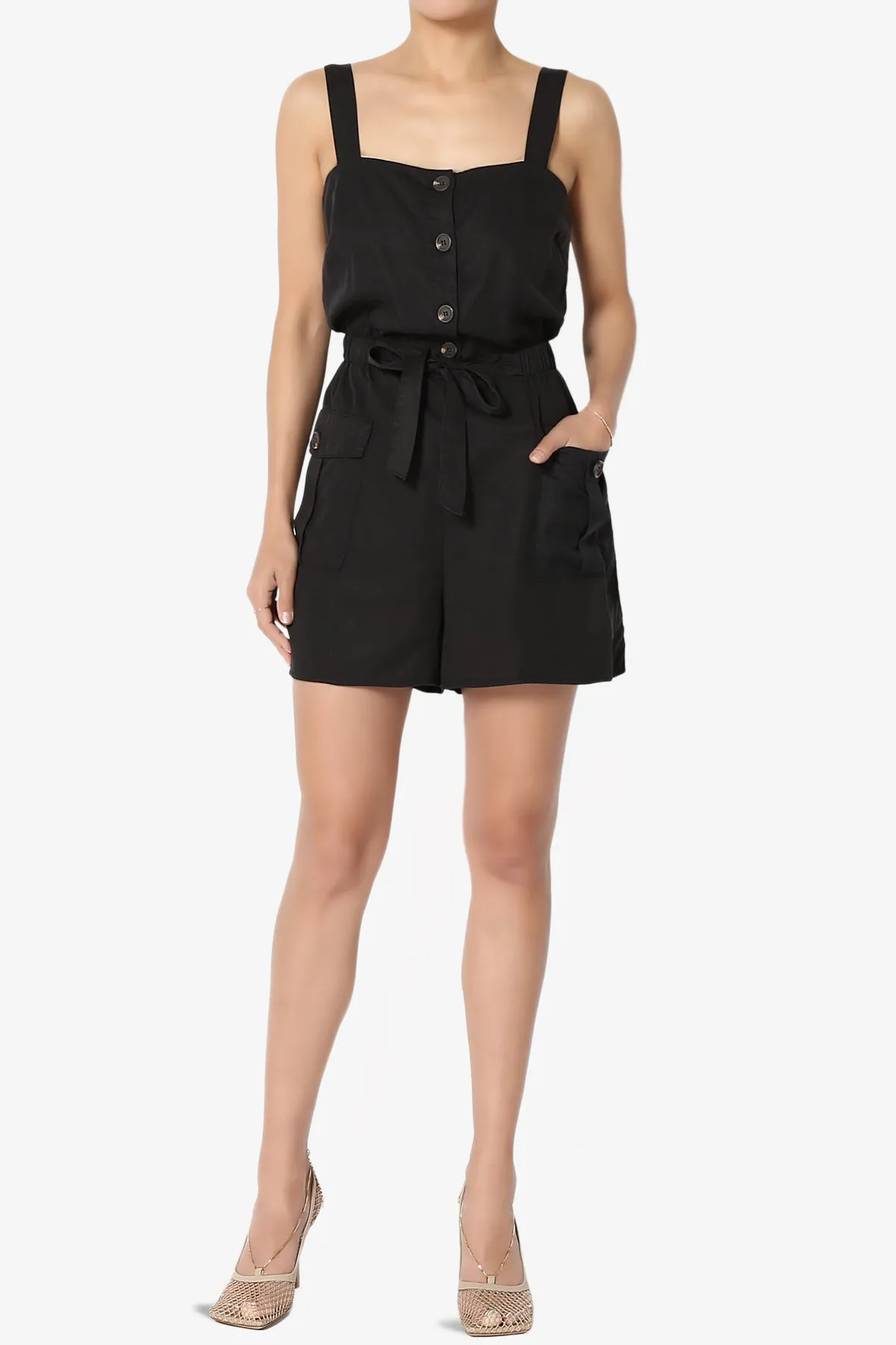 Skyler Utility Cargo Pocket Romper