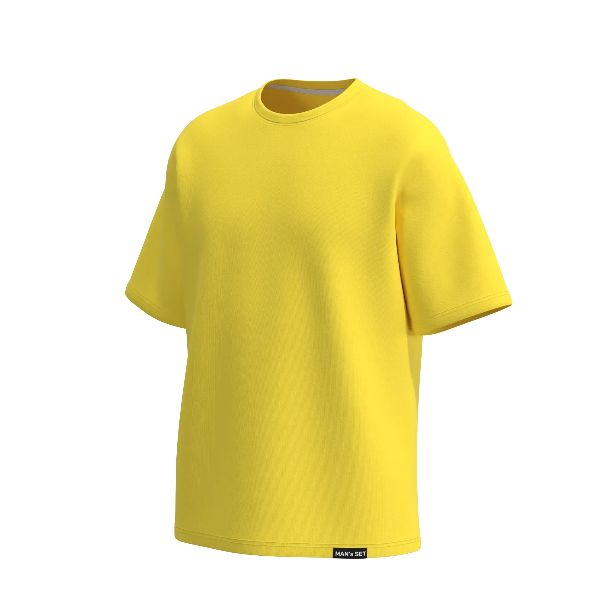 Soft Cotton Oversized T-Shirt, Yellow