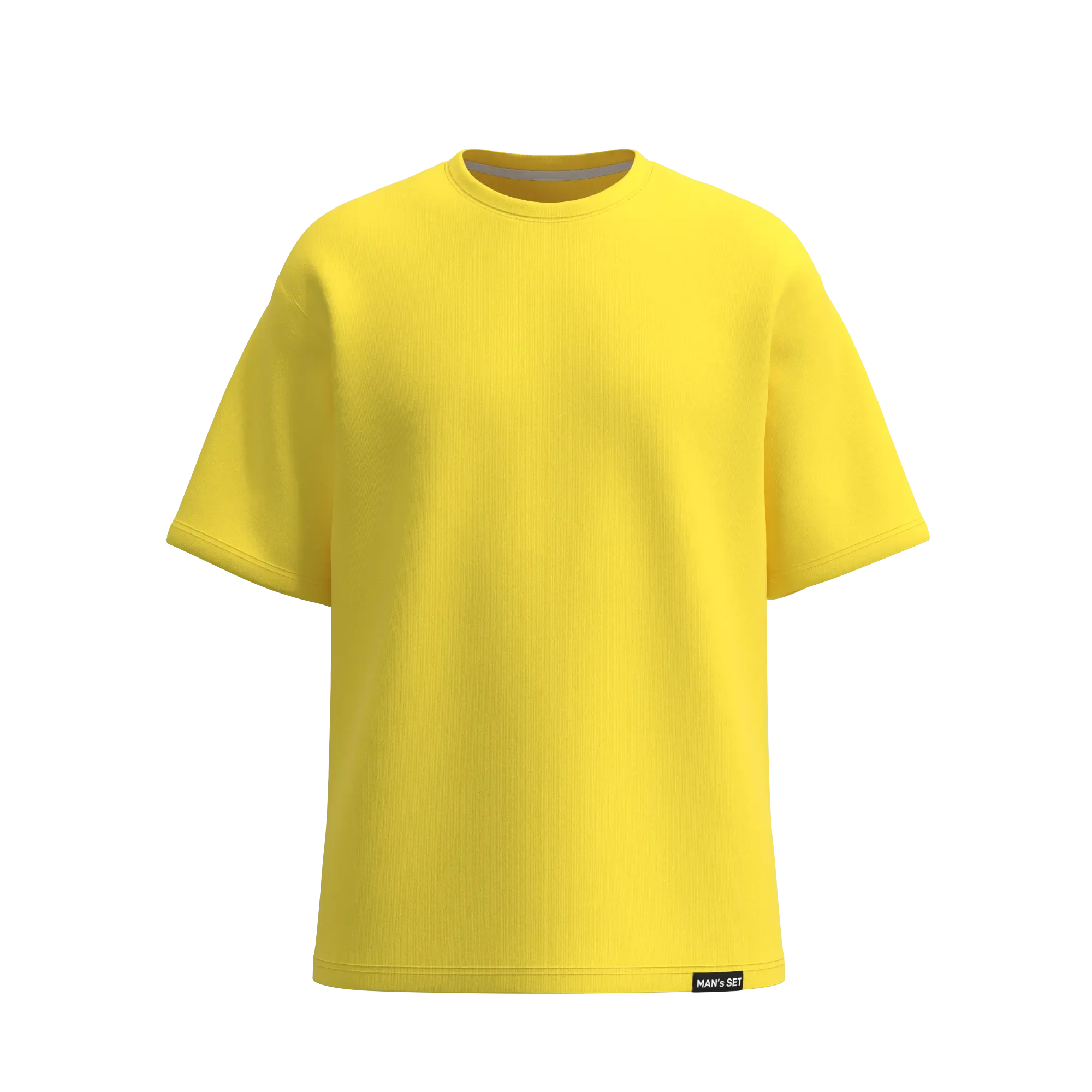 Soft Cotton Oversized T-Shirt, Yellow