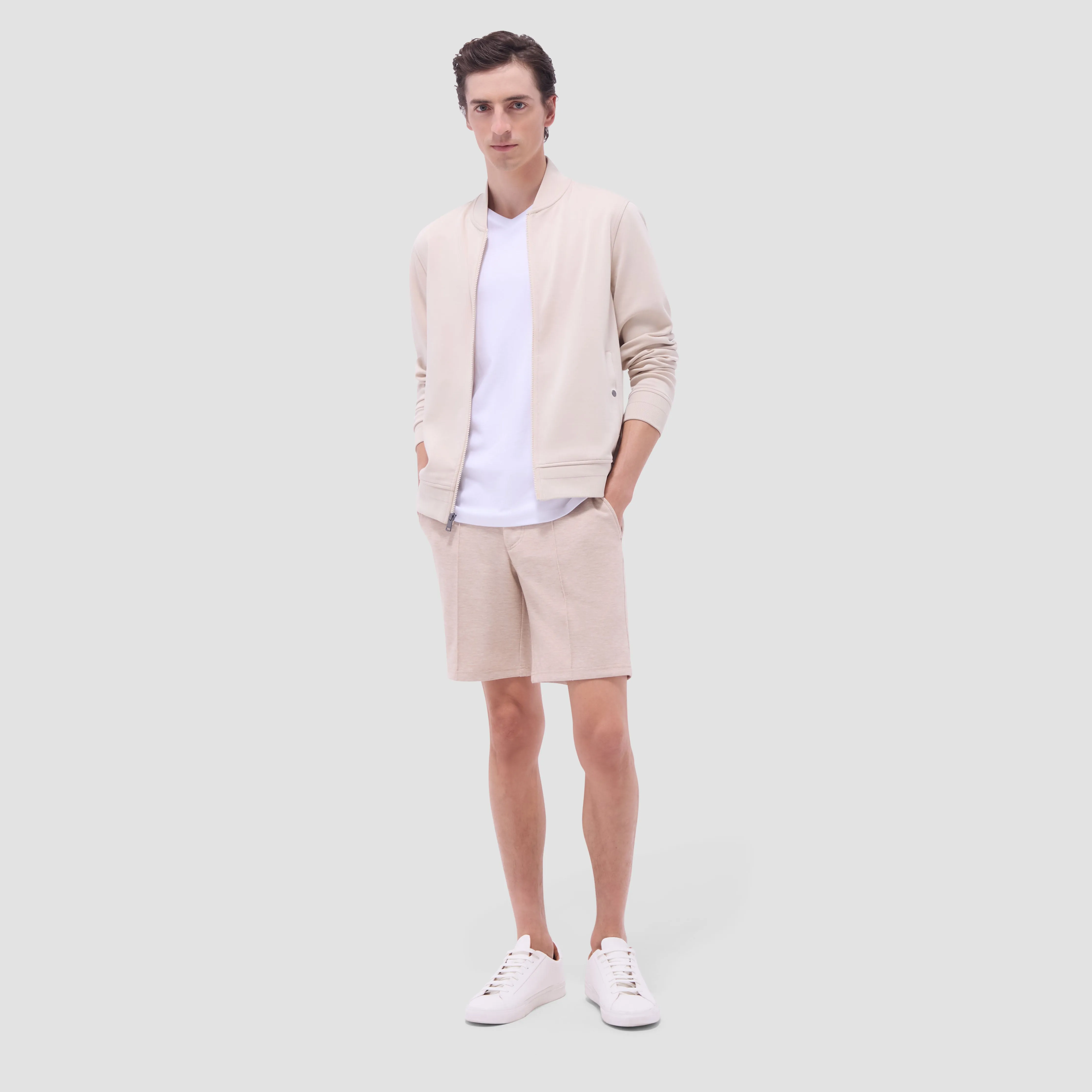 Soft Touch Solid Bomber Jacket