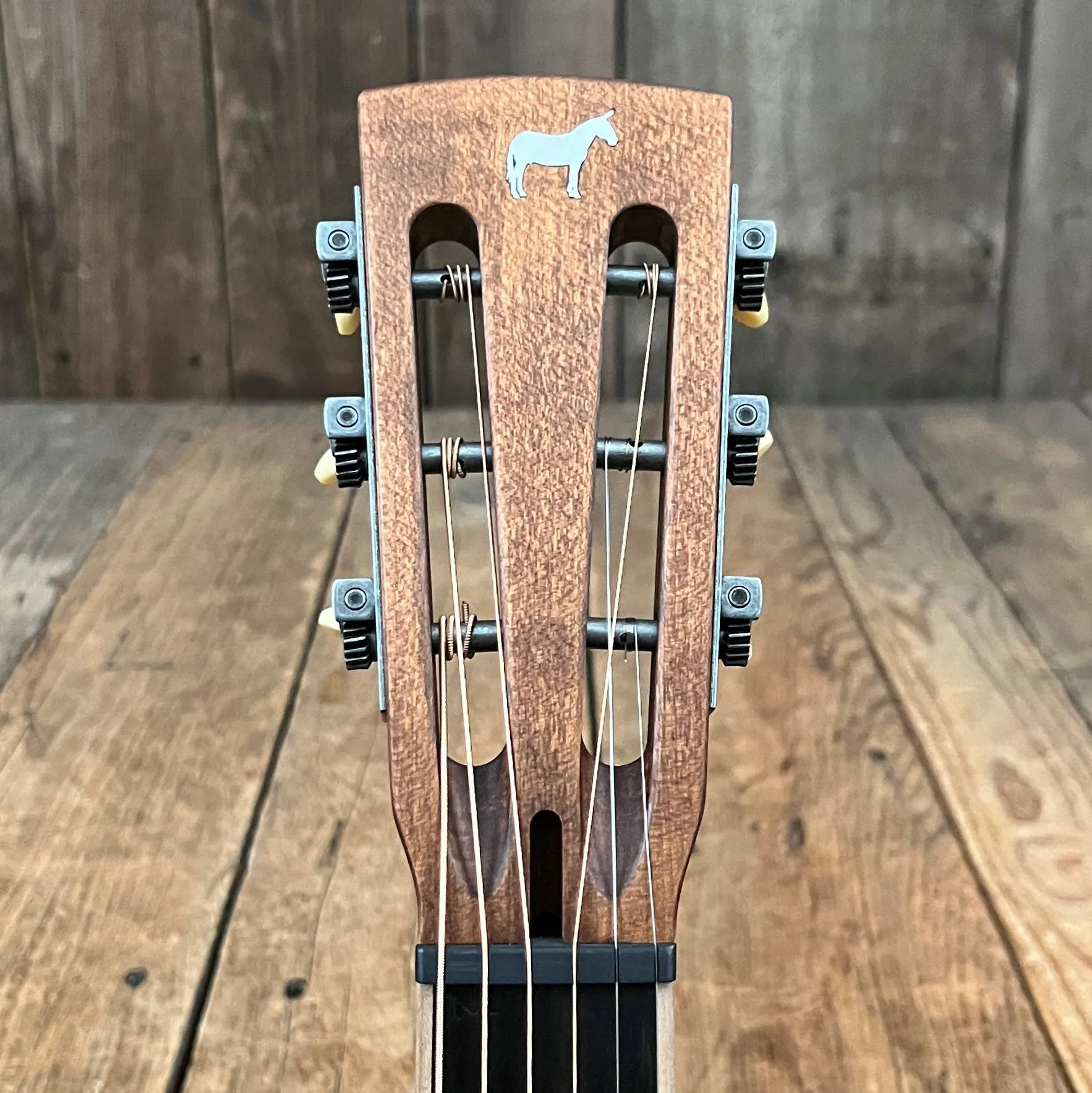 SOLD - Mule Resophonic Tri-Cone Round Neck Resonator Guitar