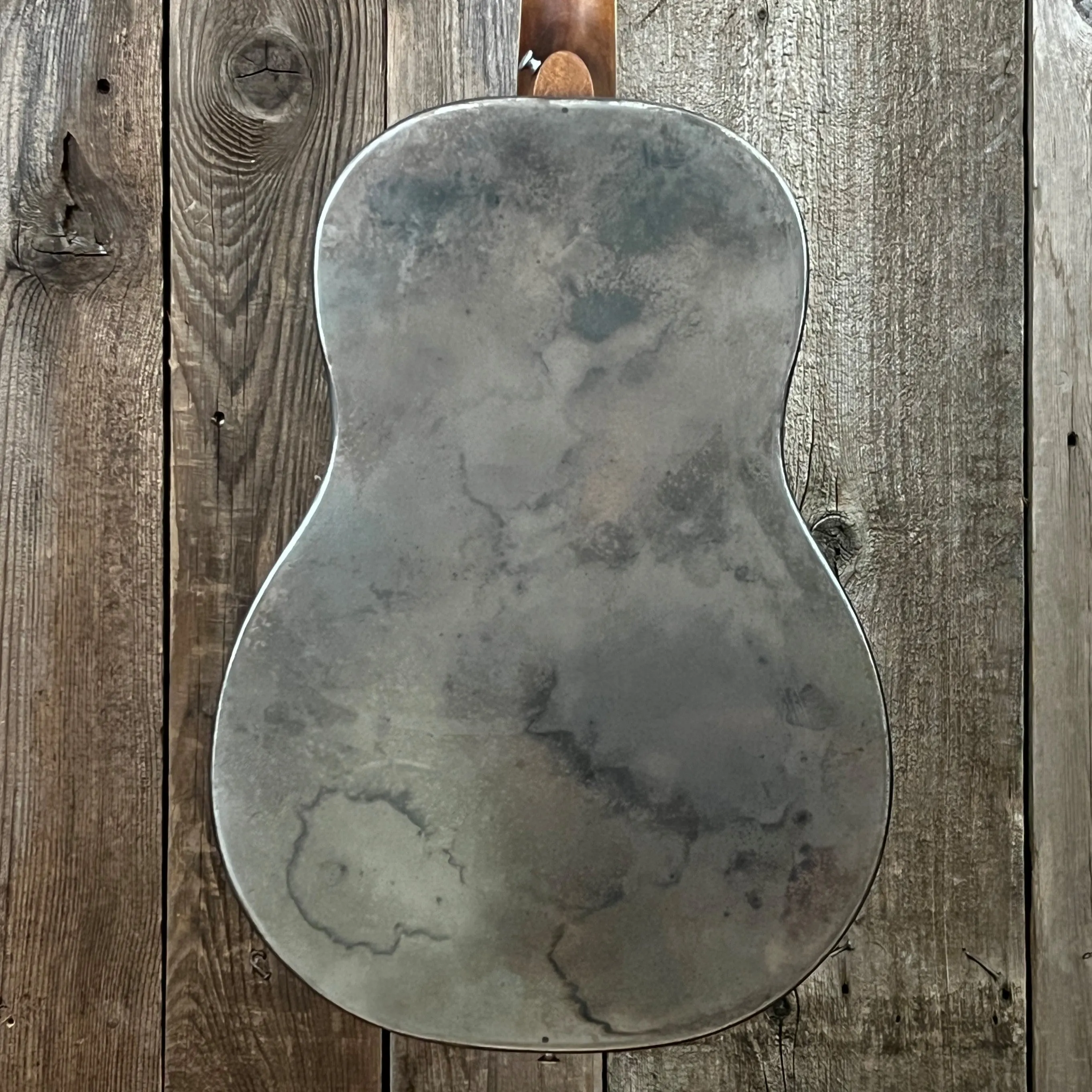 SOLD - Mule Resophonic Tri-Cone Round Neck Resonator Guitar