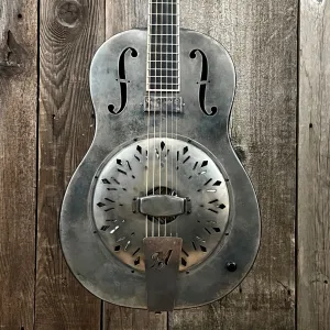 SOLD - Mule Resophonic Tri-Cone Round Neck Resonator Guitar