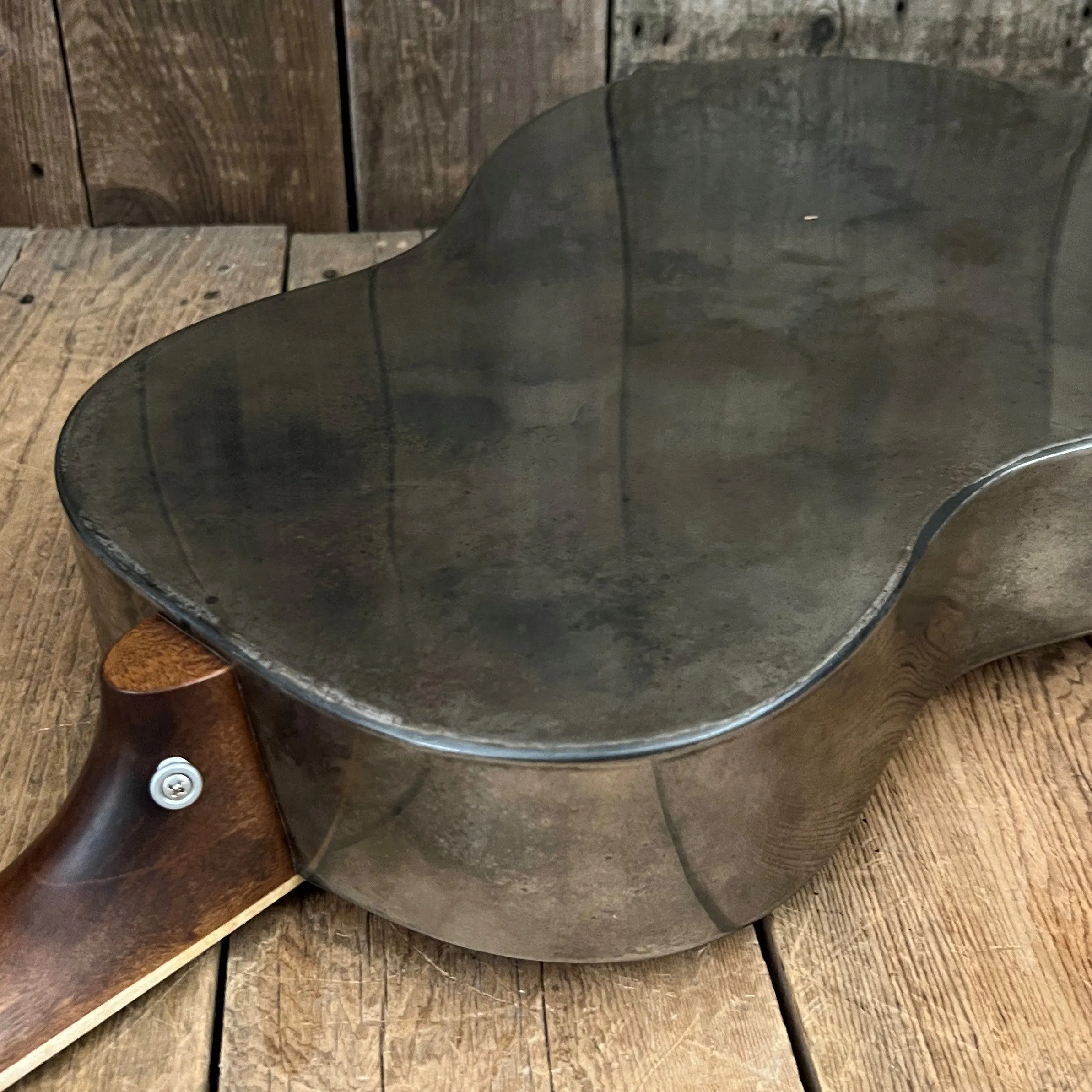 SOLD - Mule Resophonic Tri-Cone Round Neck Resonator Guitar