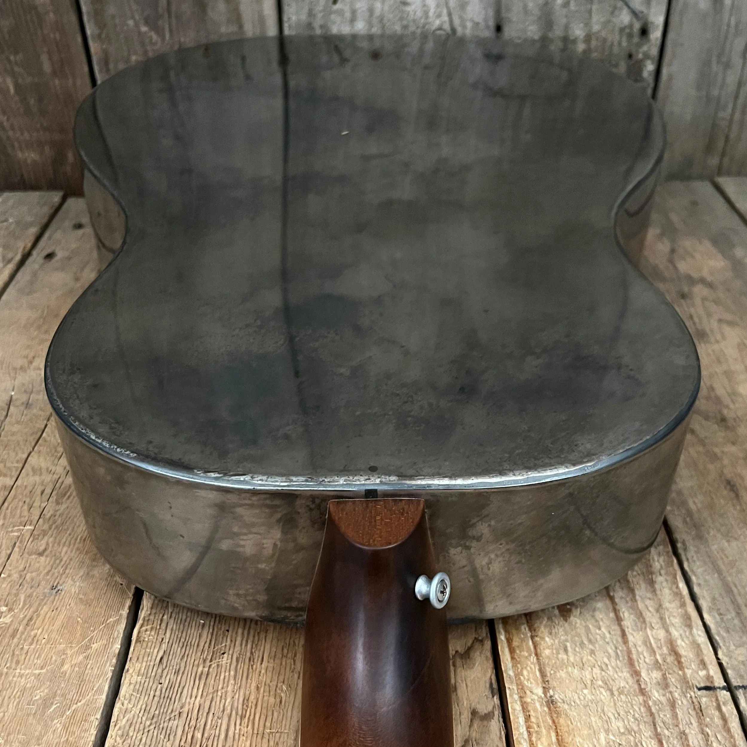 SOLD - Mule Resophonic Tri-Cone Round Neck Resonator Guitar