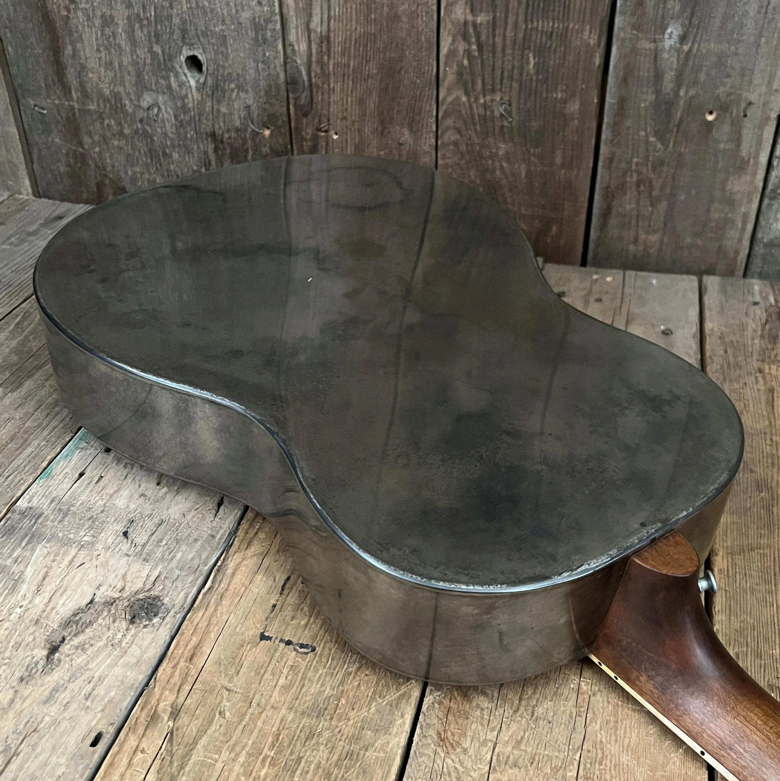 SOLD - Mule Resophonic Tri-Cone Round Neck Resonator Guitar