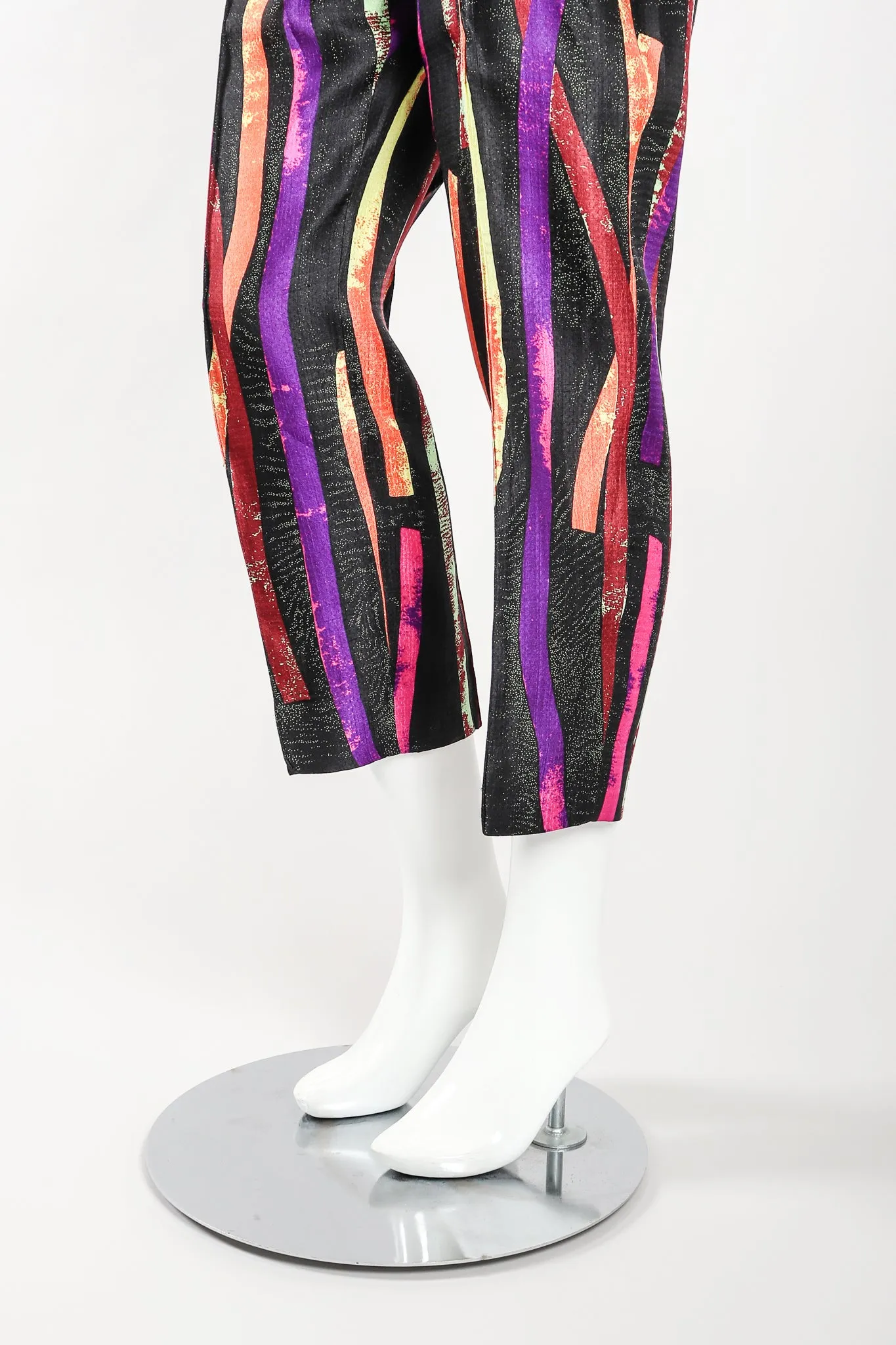 Splatter Stripe Jacket & Pant Suit