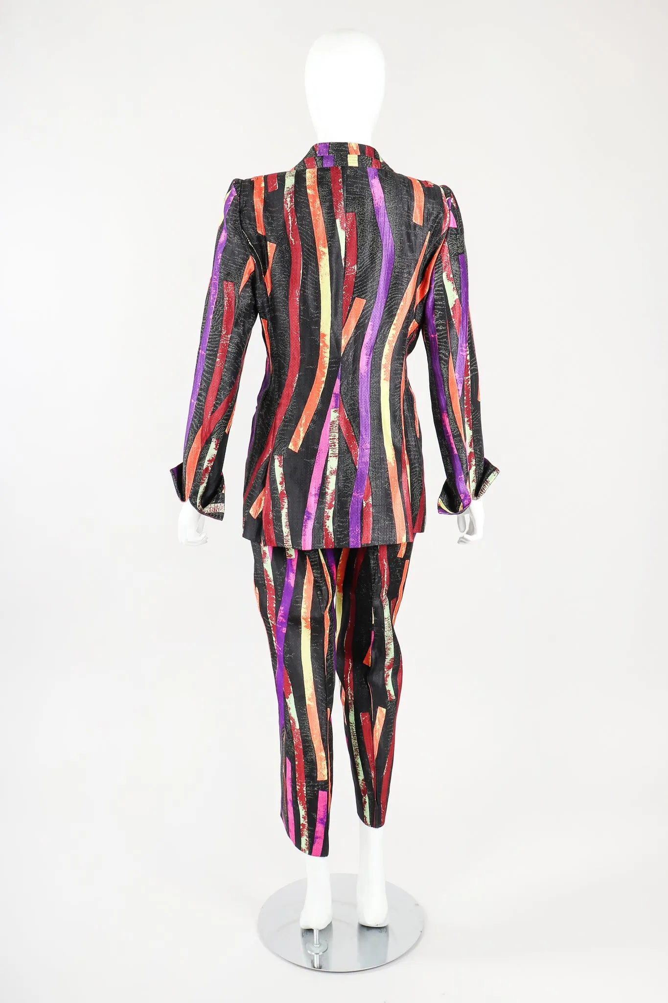 Splatter Stripe Jacket & Pant Suit