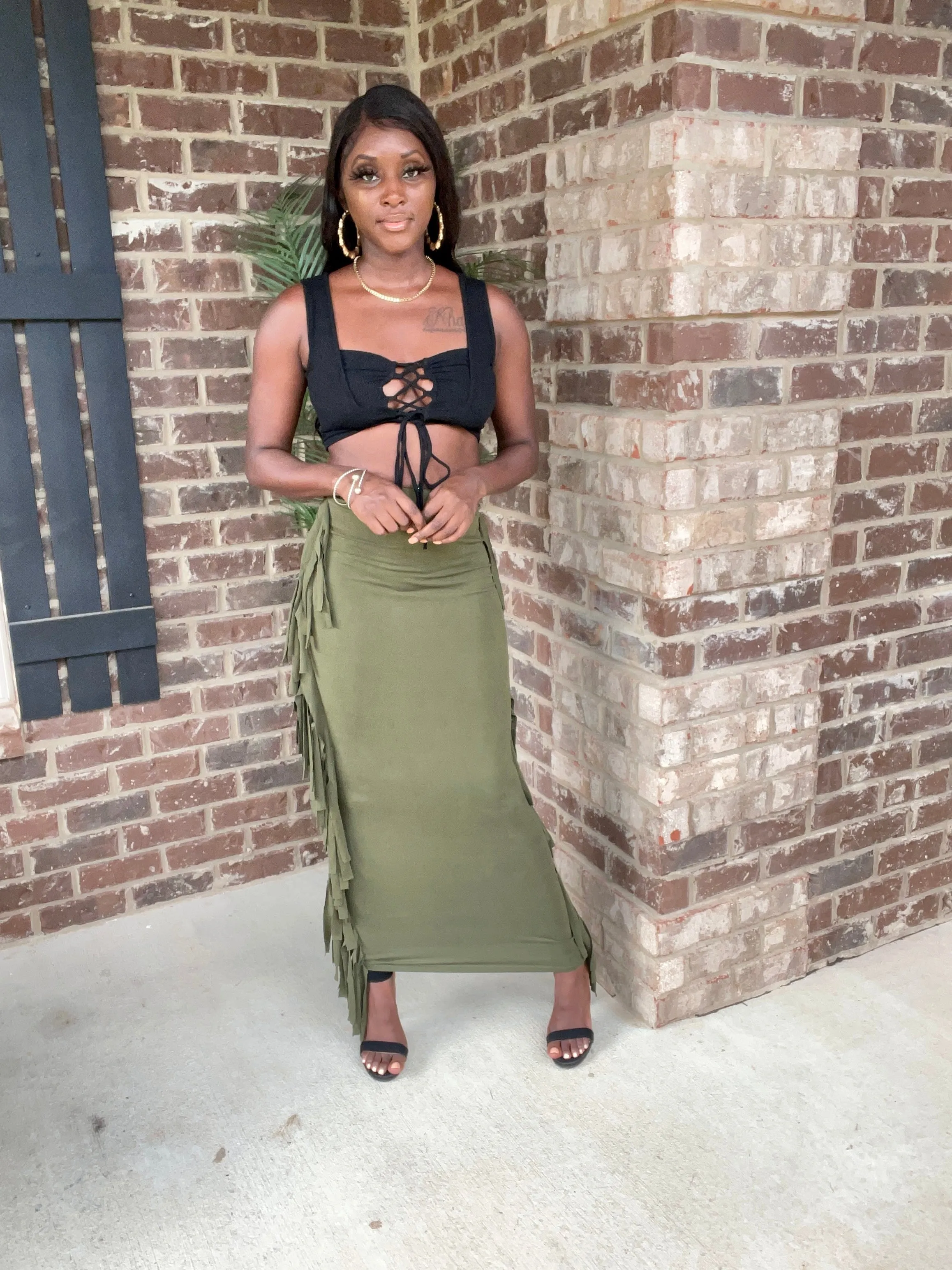 Stallion Fringed Skirt