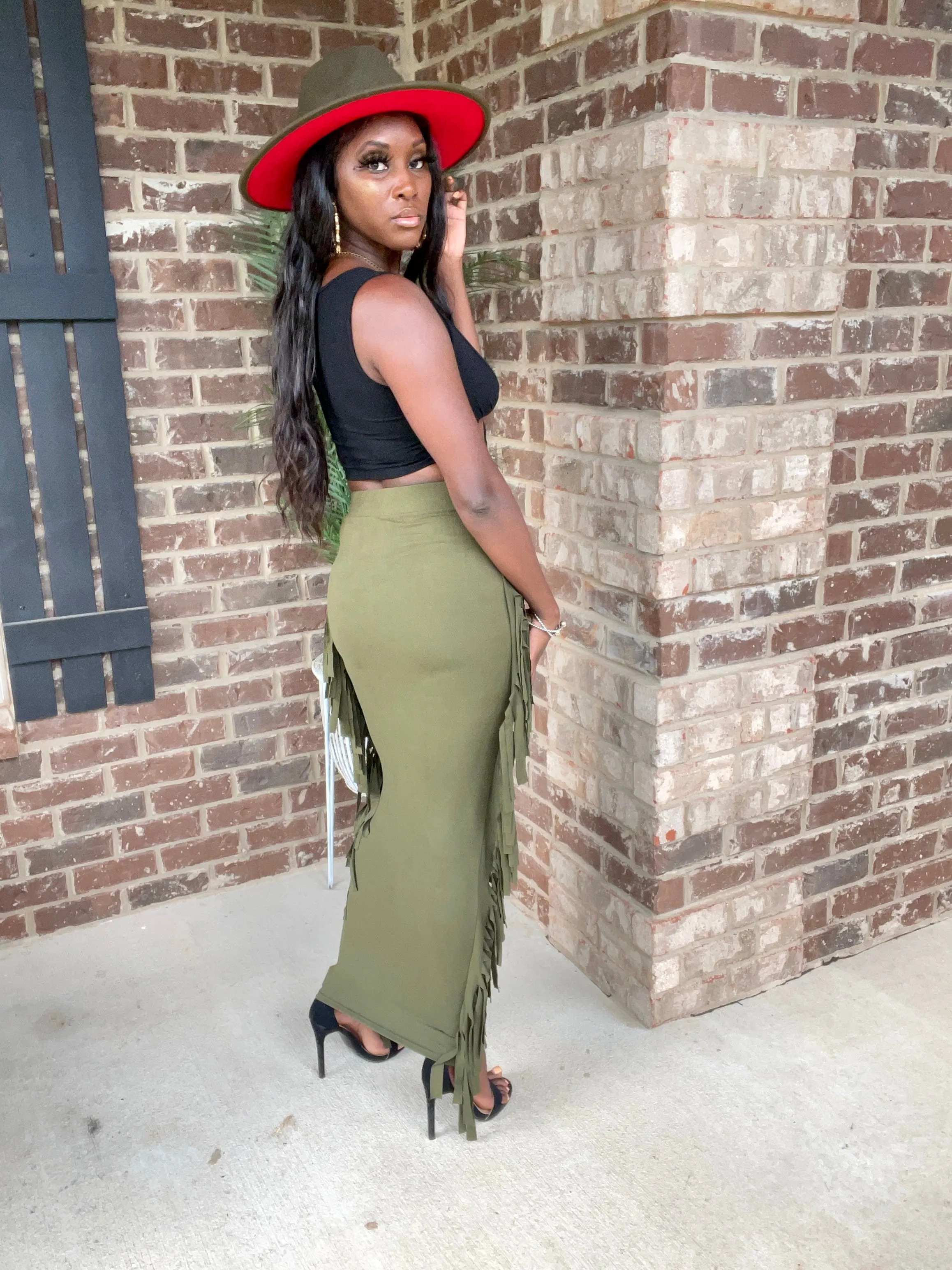 Stallion Fringed Skirt