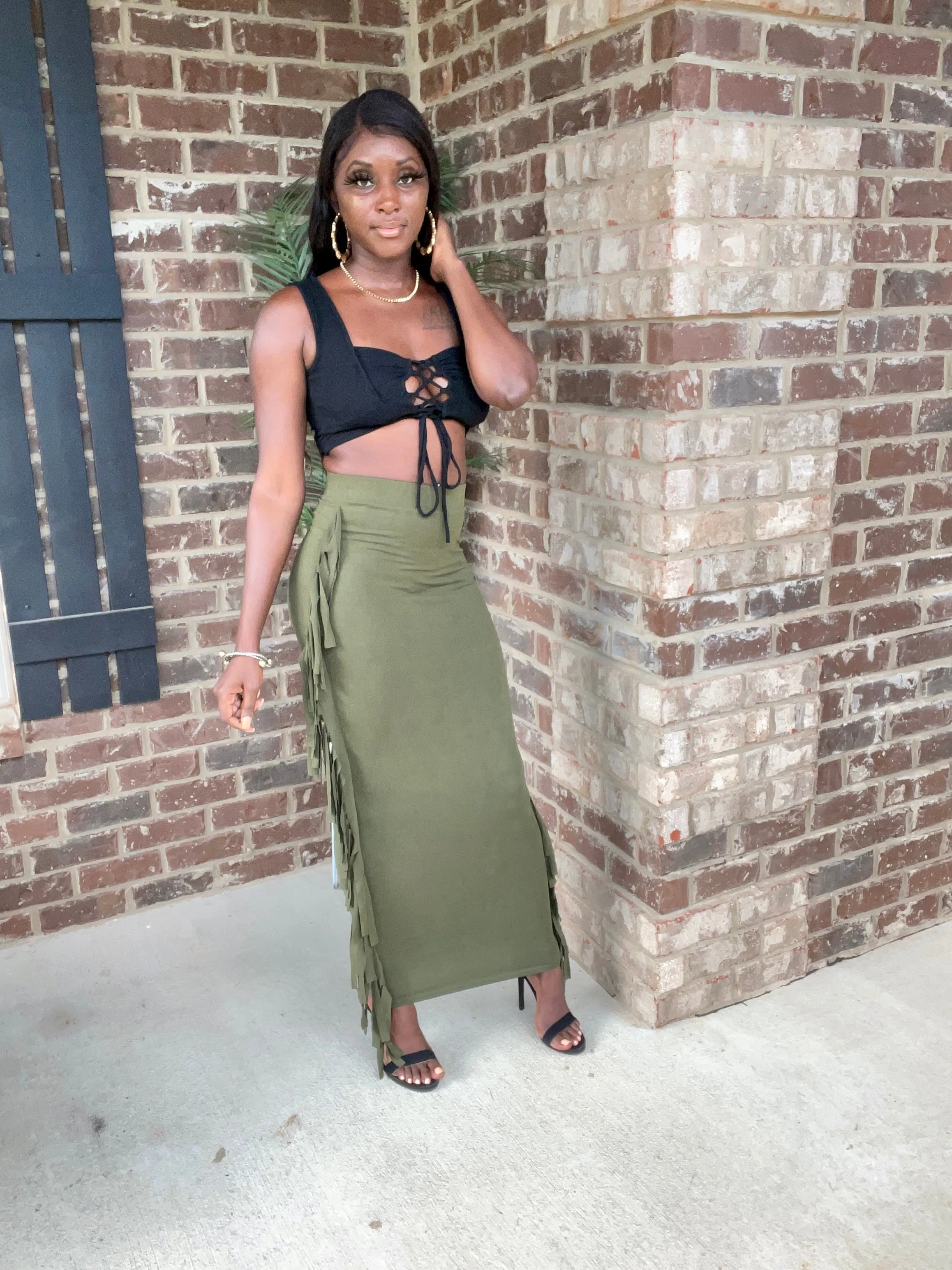 Stallion Fringed Skirt