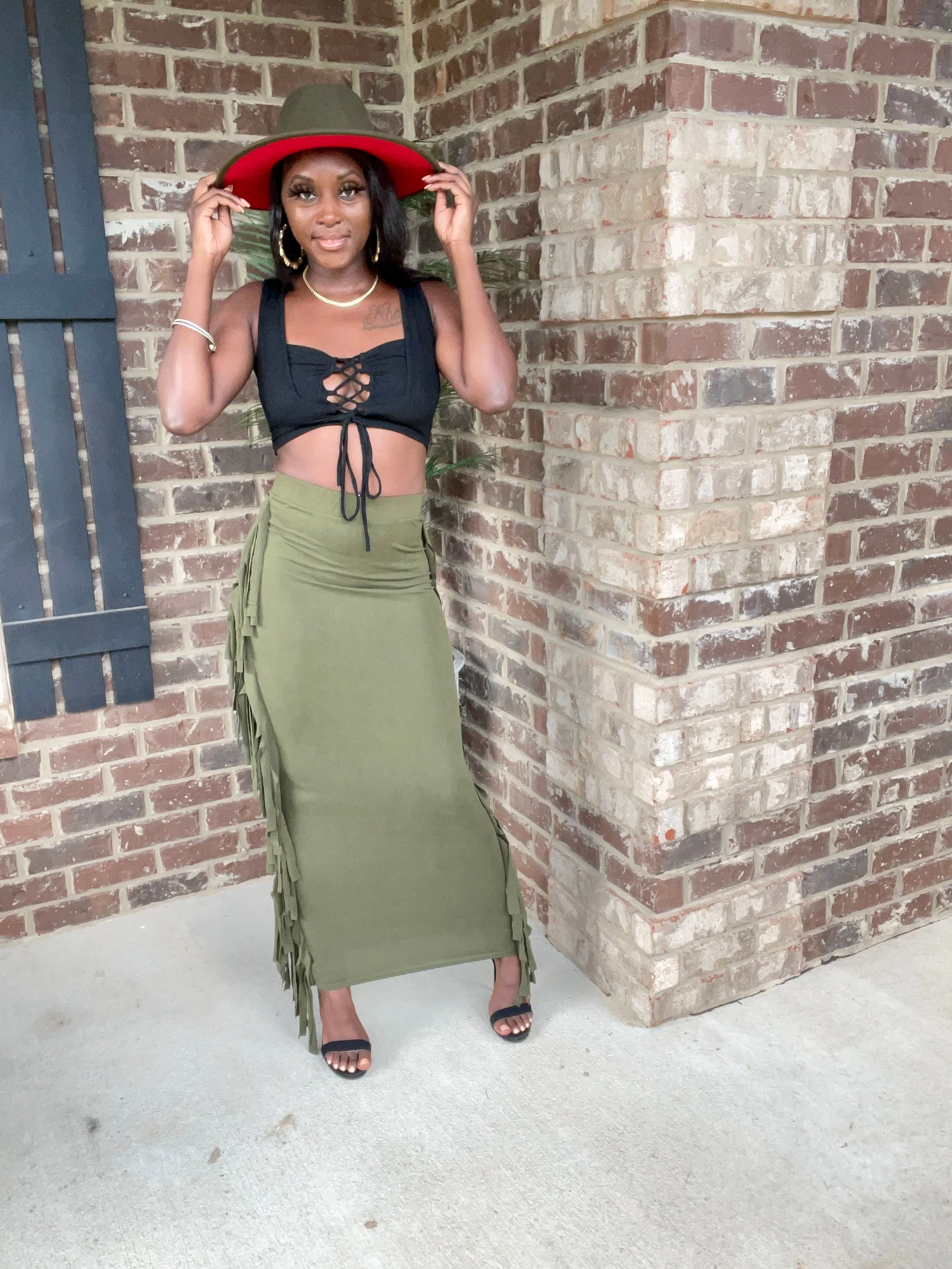 Stallion Fringed Skirt
