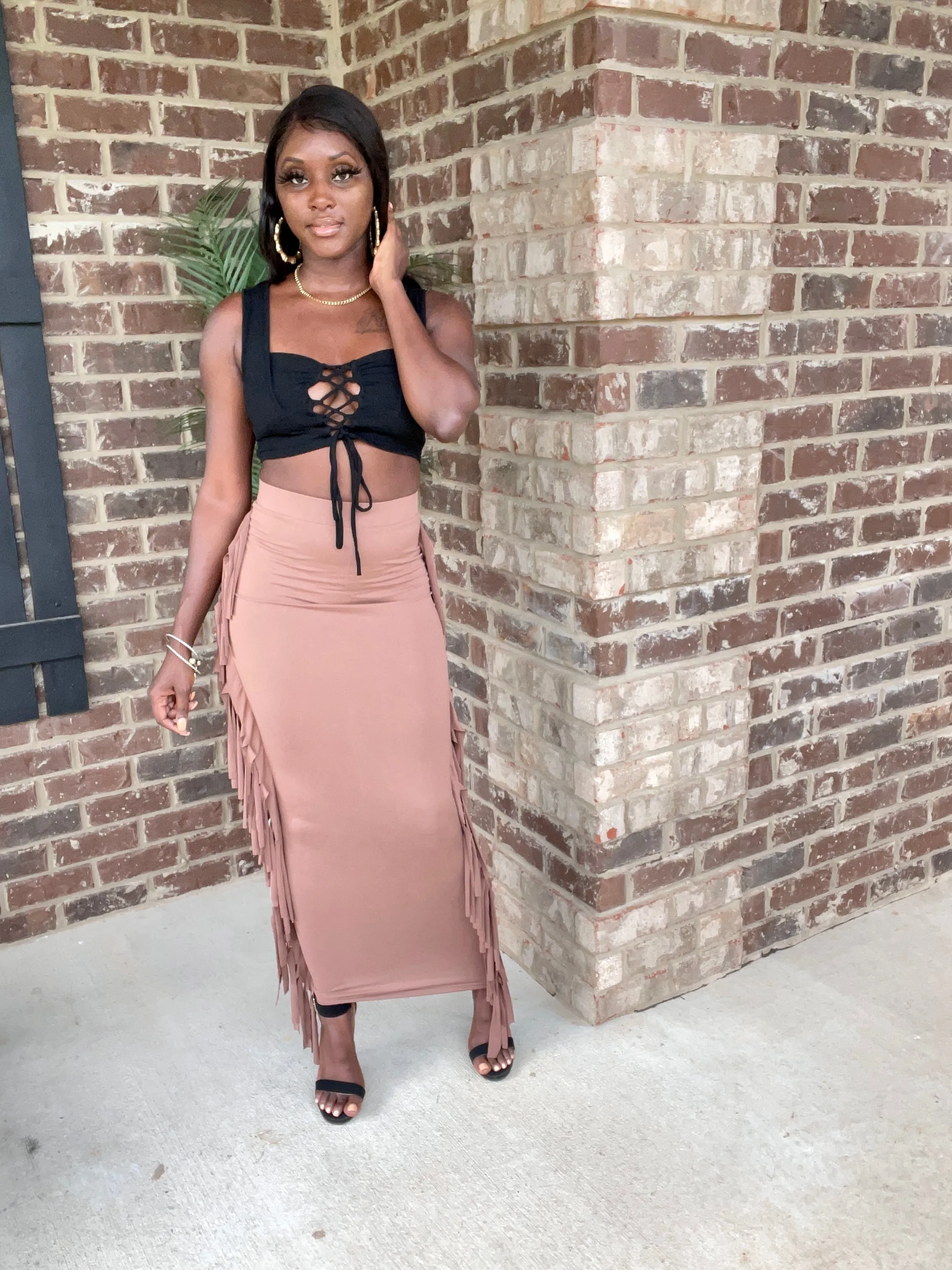 Stallion Fringed Skirt