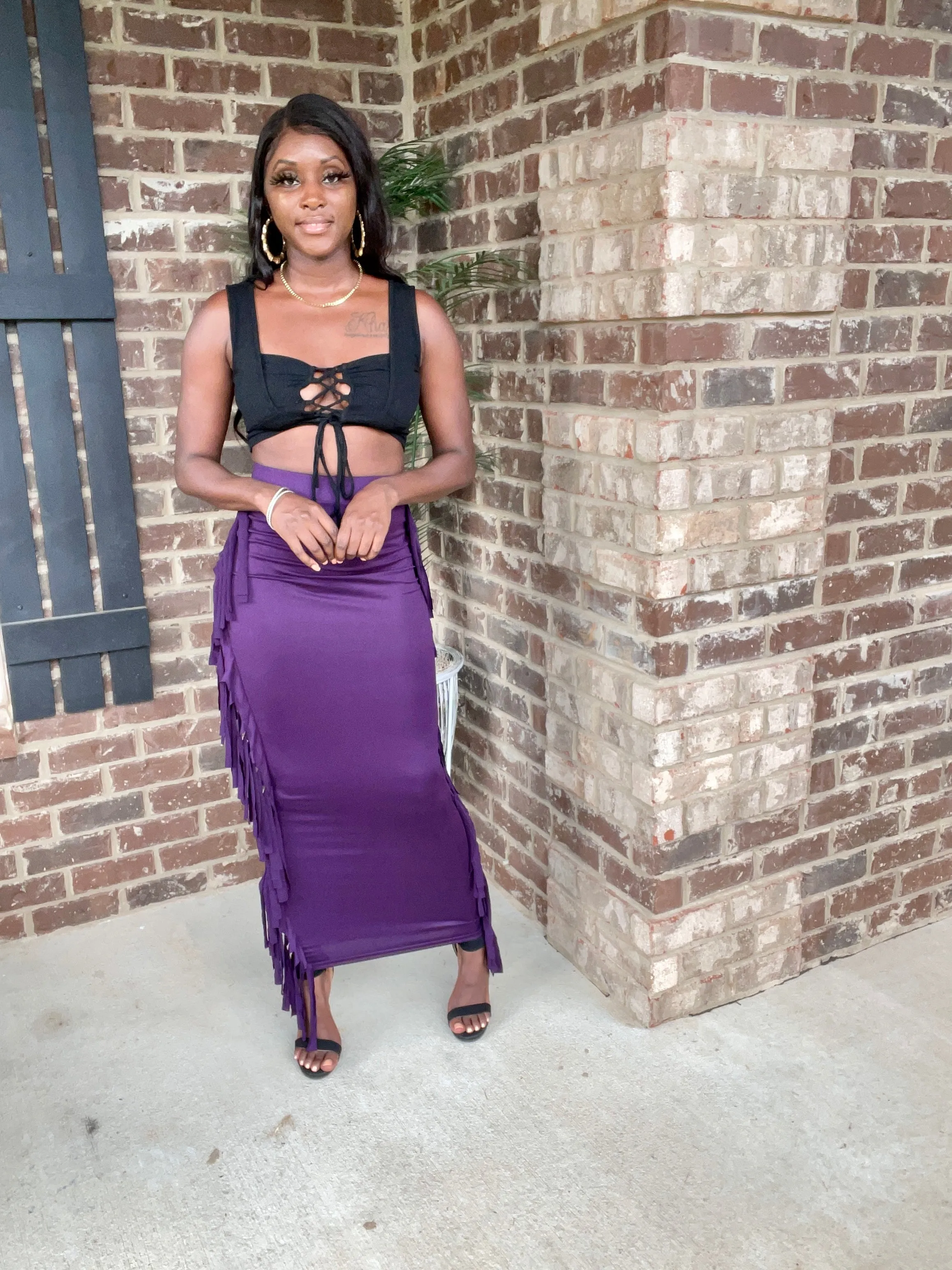 Stallion Fringed Skirt