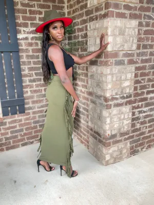 Stallion Fringed Skirt