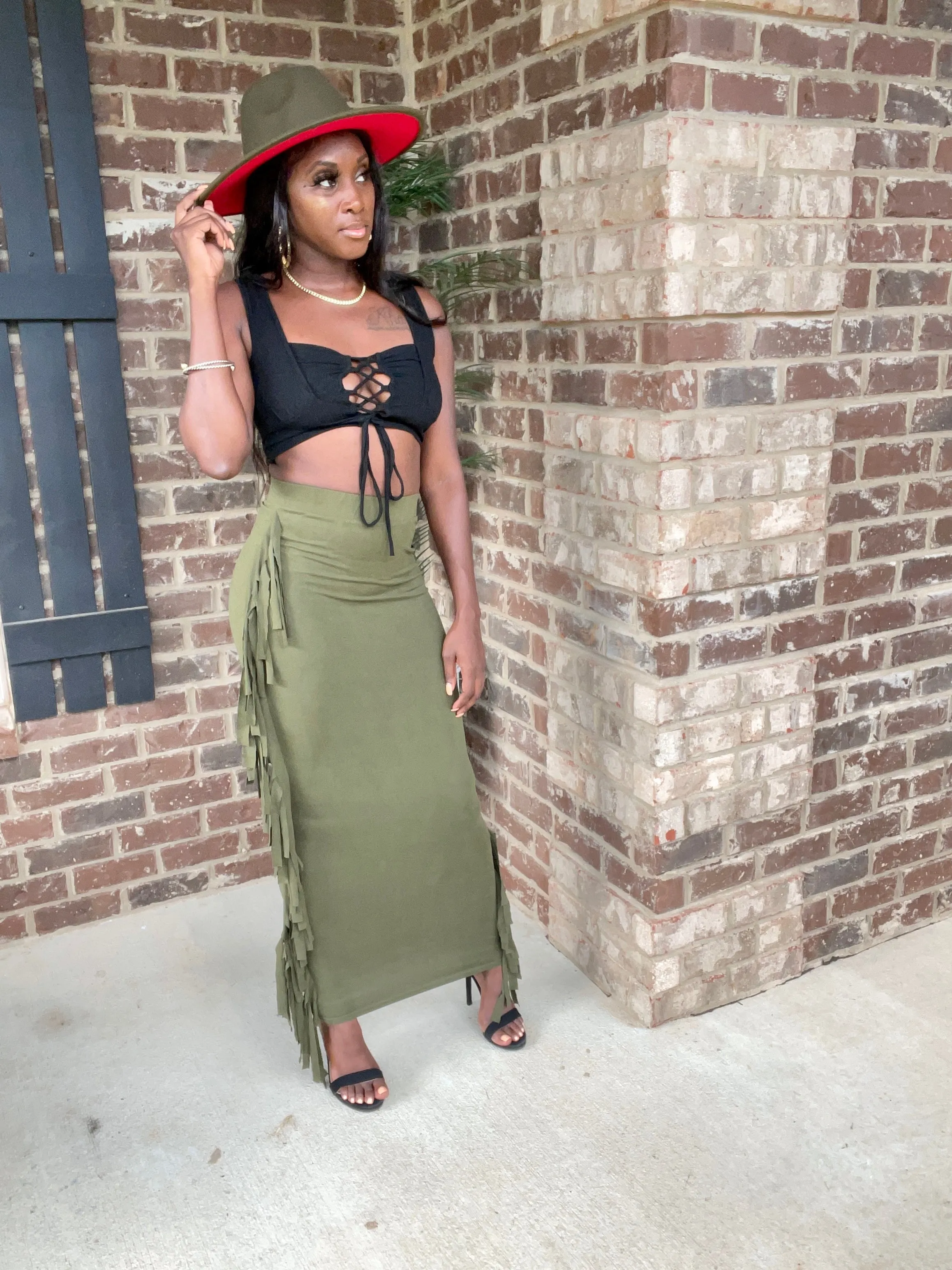 Stallion Fringed Skirt