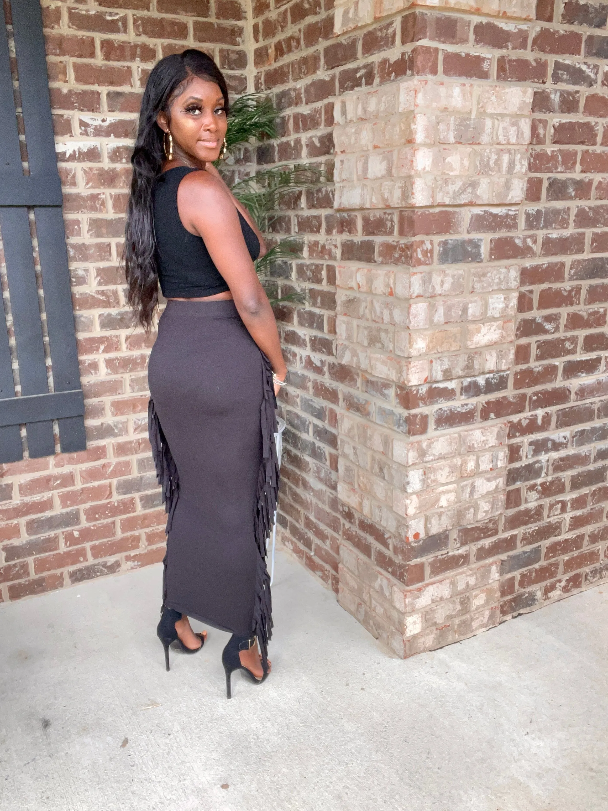 Stallion Fringed Skirt