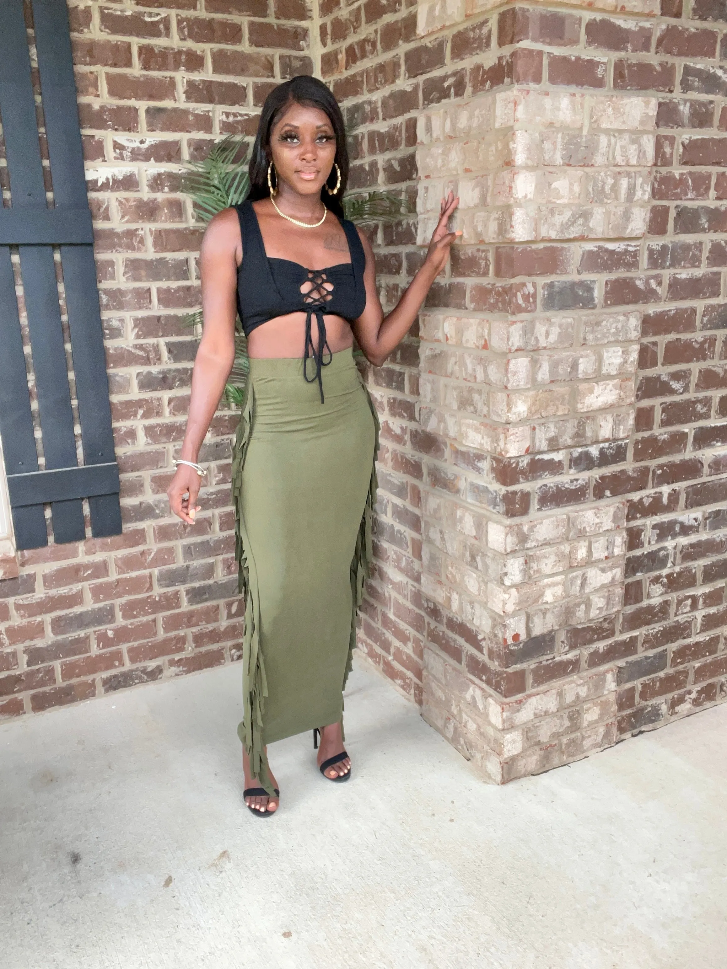 Stallion Fringed Skirt