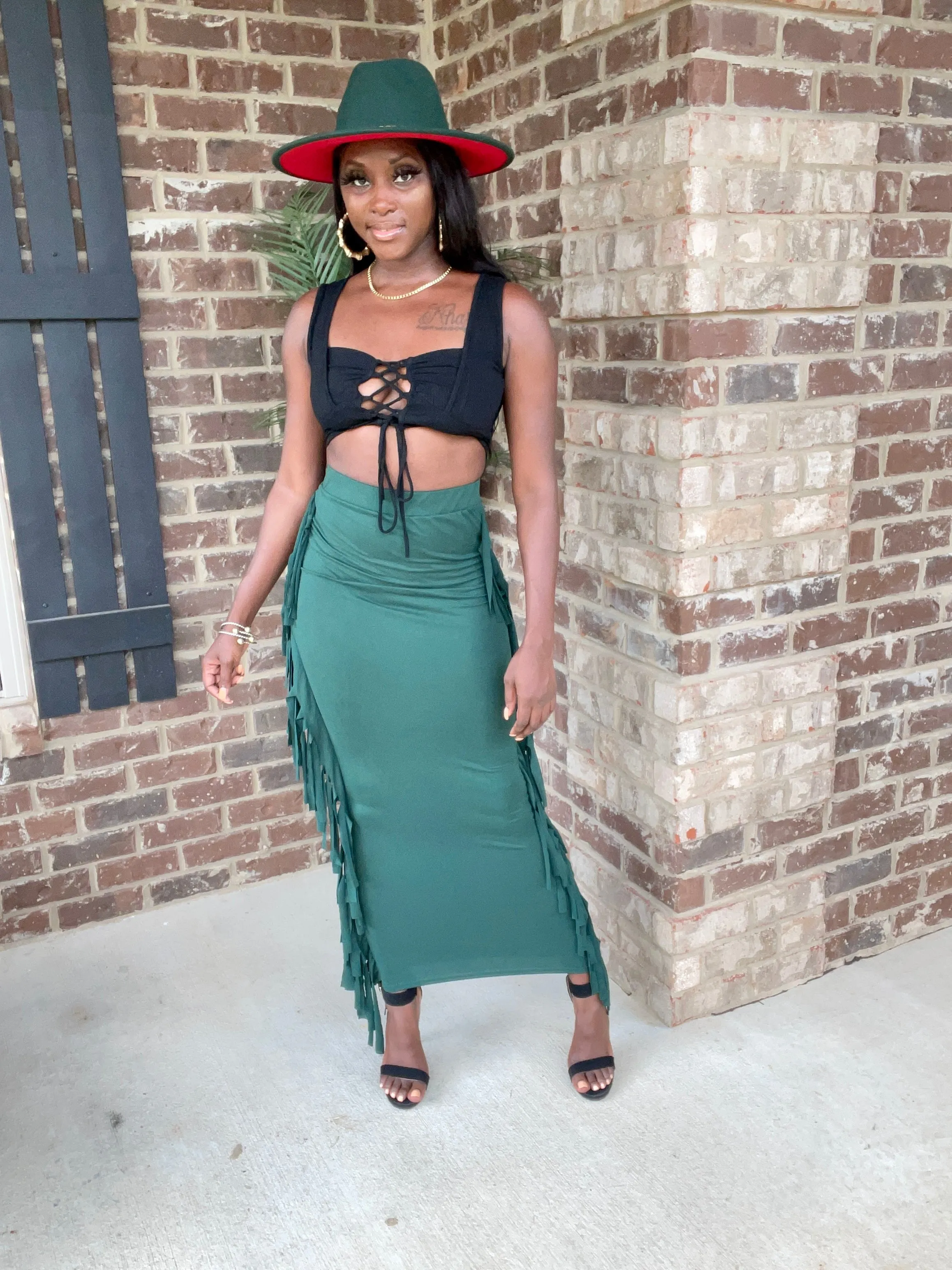 Stallion Fringed Skirt