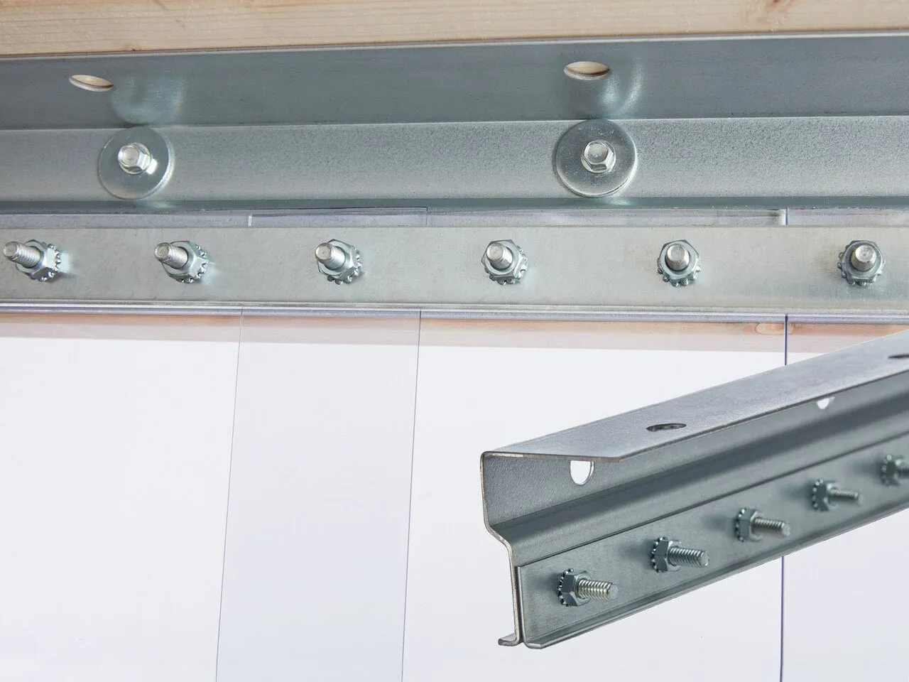 Strip Curtain Door Hanger Hardware - Choose your Own Size