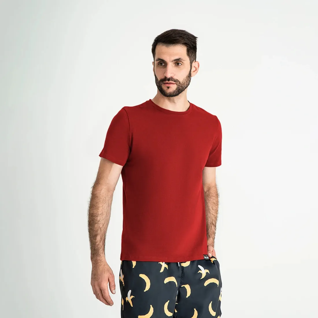 Super-soft Crew Neck T-Shirt, Red