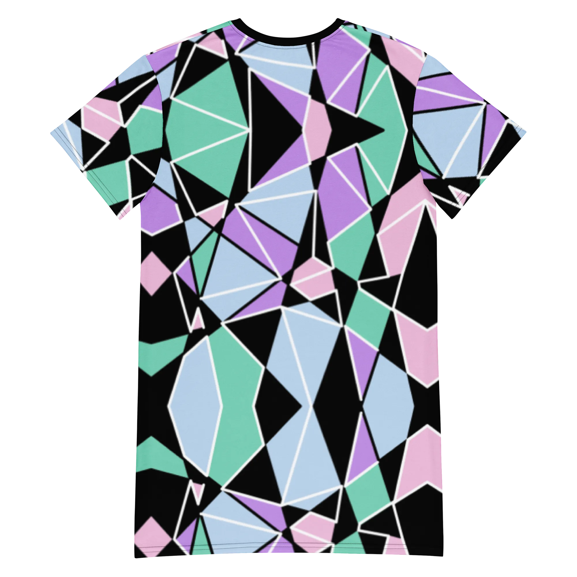 T-shirt Dress, Pastel Goth Geometric