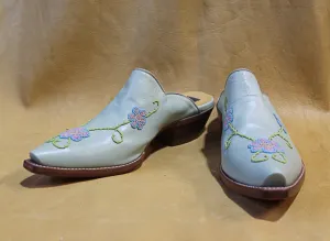 Teal California Beading Mule 3082