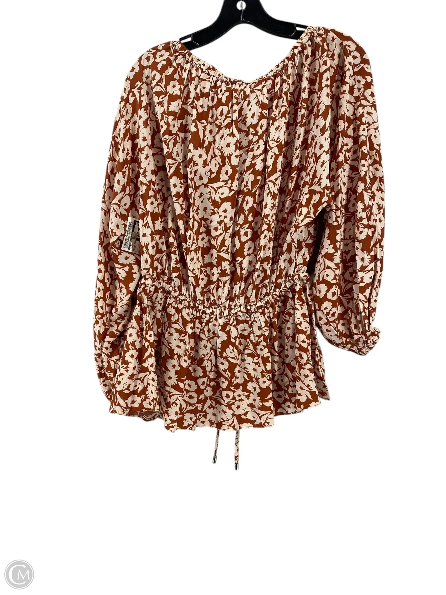 Top Long Sleeve By Clothes Mentor In Orange, Size: M