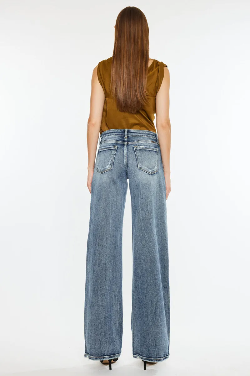 Venice Mid Rise Wide Leg Jeans