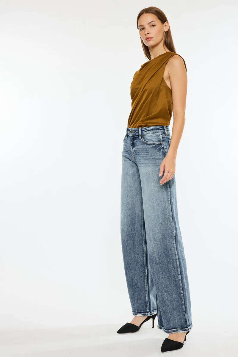 Venice Mid Rise Wide Leg Jeans