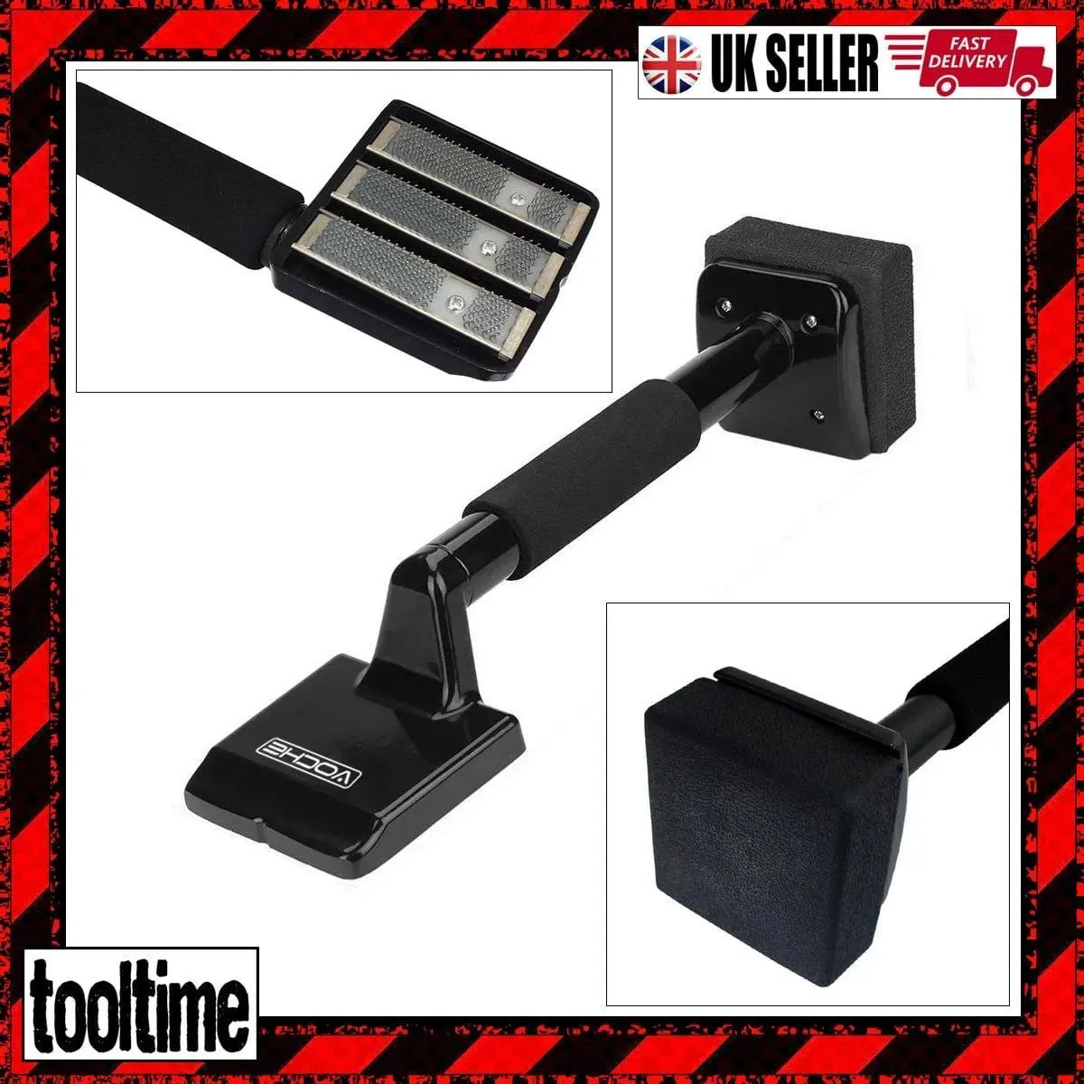 VOCHE® CARPET FITTERS KNEE KICKER INSTALLER STRETCHER GRIPPER LAYING TOOL BLACK