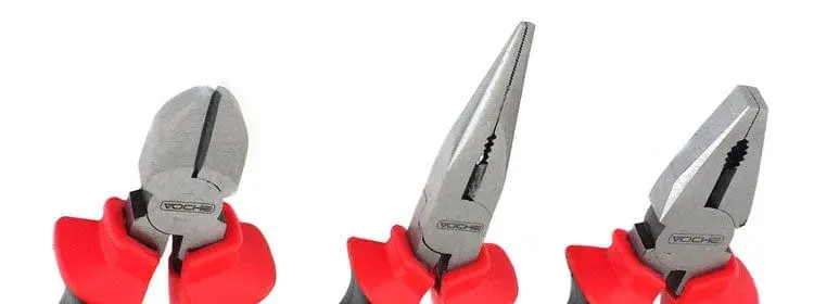 Voche Heavy Duty 150mm 6" Combination Long Nose Side Cutter Pliers Set 3PC