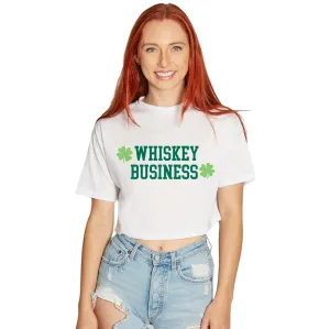 Whiskey Business Cropped Tee