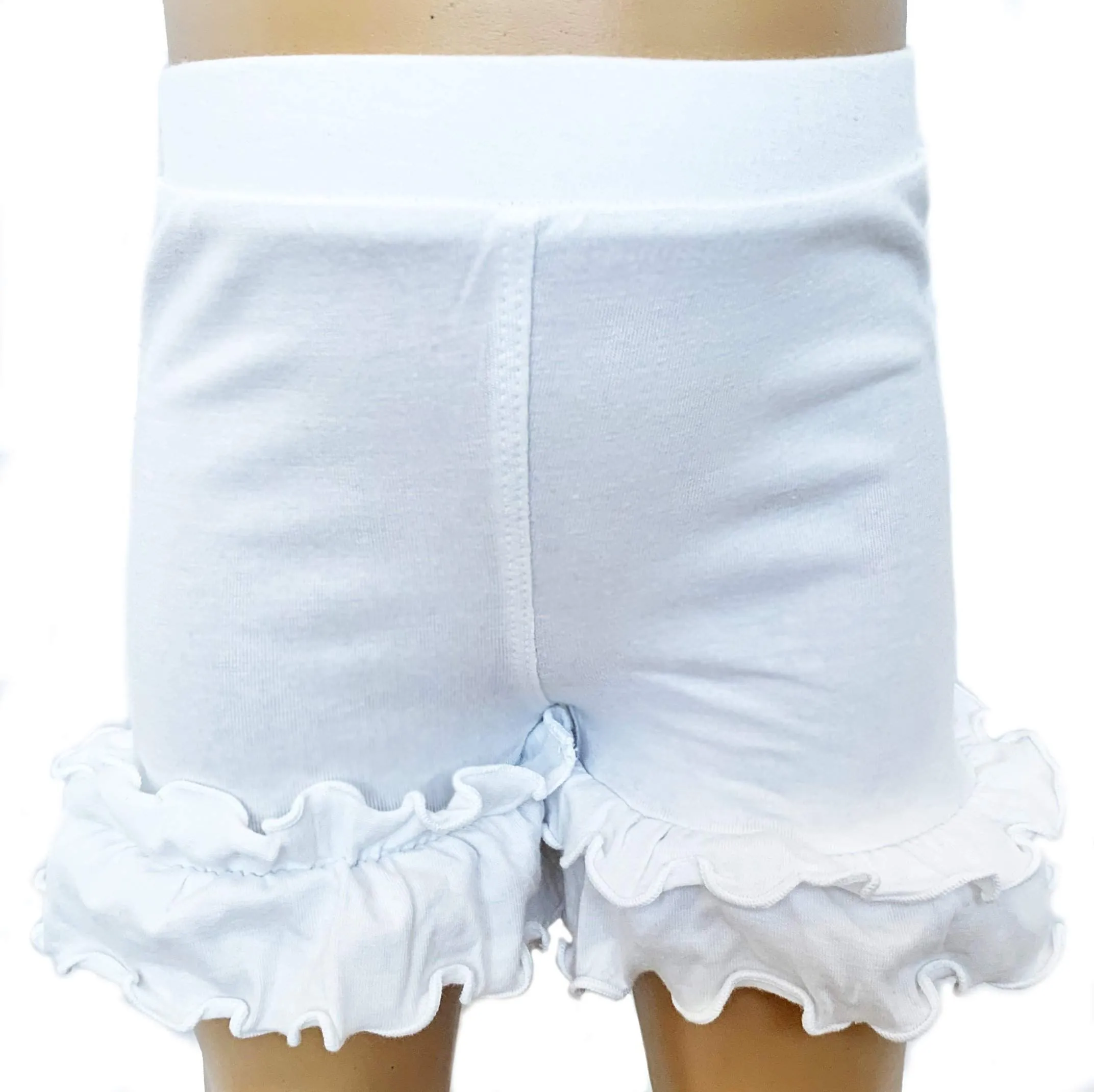 White Ruffle Butt Shorts Baby/Toddler 6M-3T